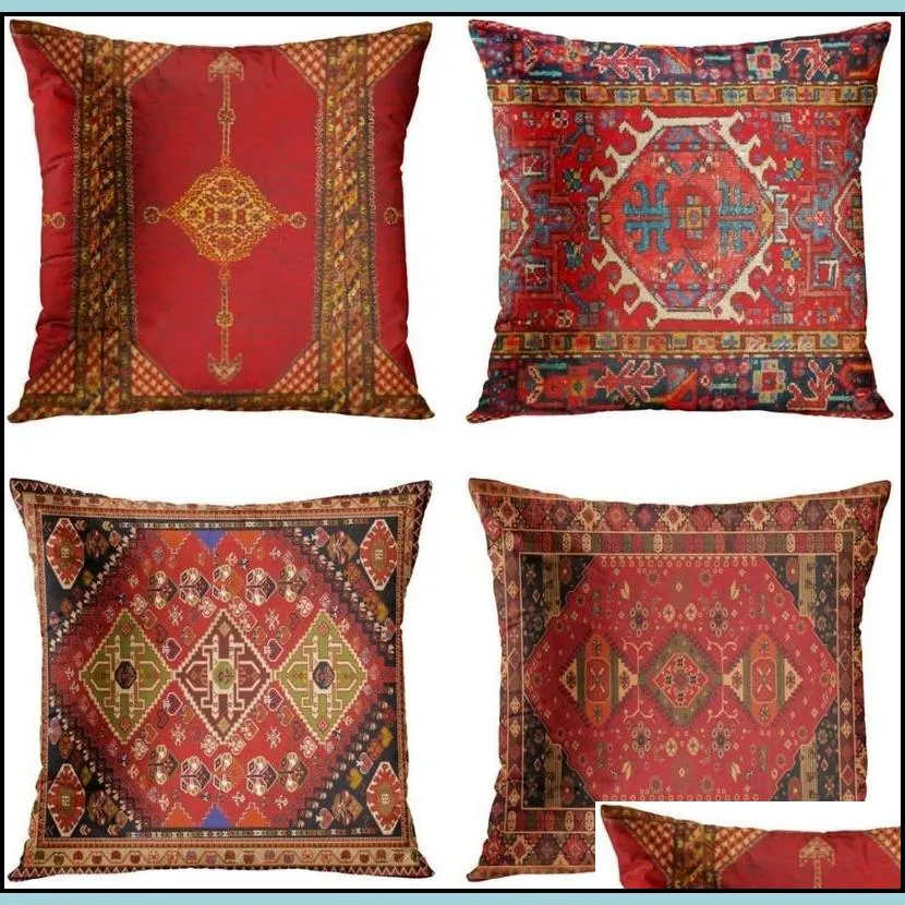 pillow case christmas throw pillowcase cover  style linen cases multicolor cushion for sofa bedroom home el decor