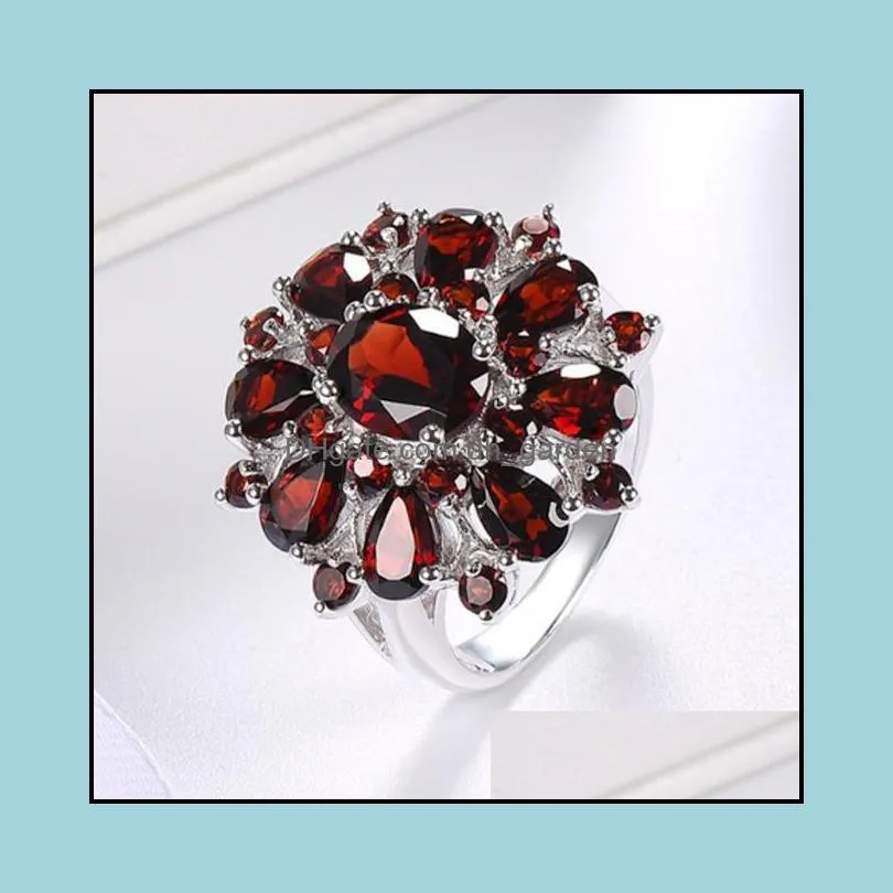 wedding rings cute female pink crystal stone ring charm upscale thin for women dainty bride flower zircon engagement ringwedding