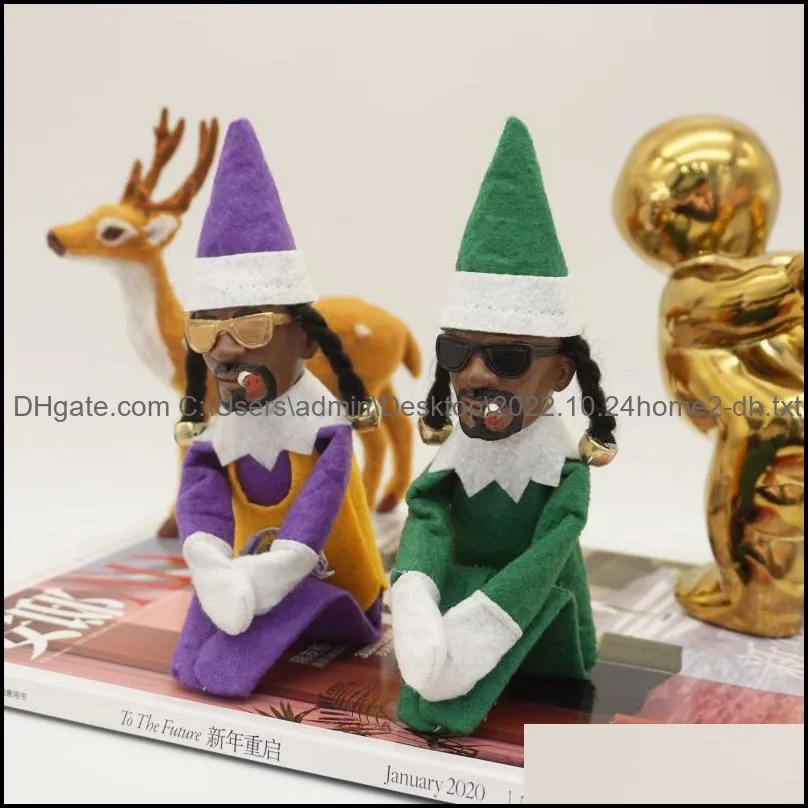 snoop on a stoop christmas elf doll long bendy toy funny gifts for friend holiday decoration new year gifts fy3995 ls1022