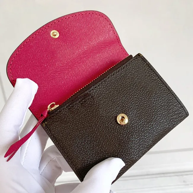 bag highquality purse cash card holder flower fashionclassic Mens Womens Unisex Pocket Fashion Mini Credit Card HolderBag Classic CoinPurse Zipper Wallet