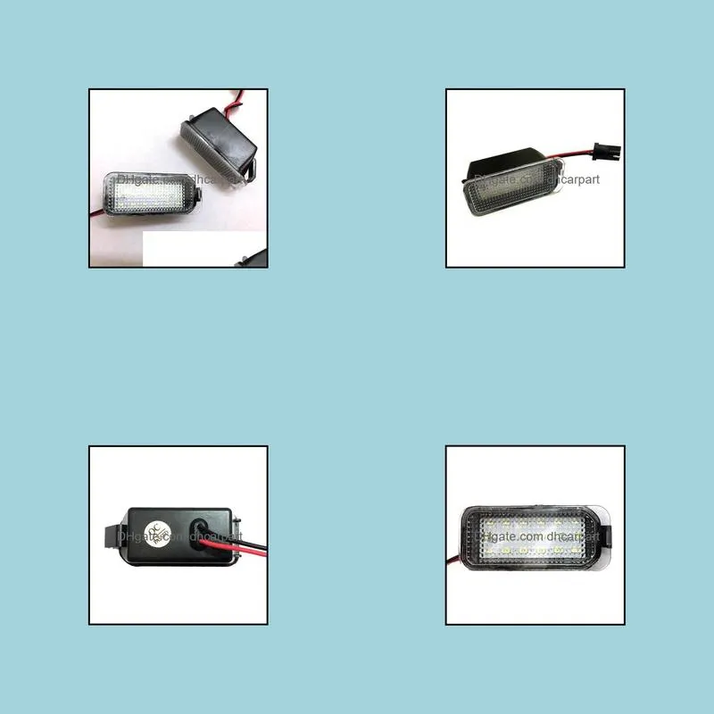 license plate light for ford galaxy focus kuga cmax white color car accessories led light bulb