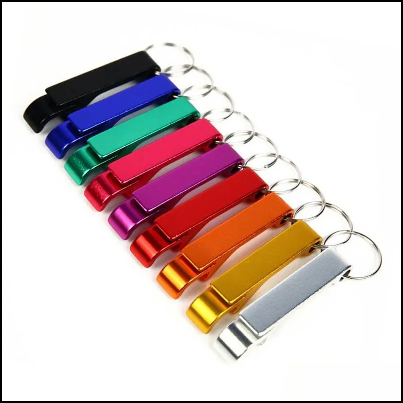 dhs aluminium portable can opener key chain ring restaurant promotion gifts kitchen tools birthday gift party supplies