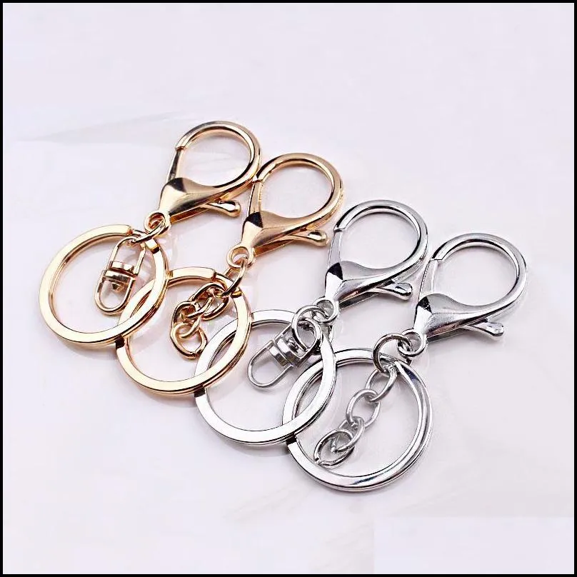 key chains holders jewelry findings components lobster clasp keyring making supplies good quality 12 styles