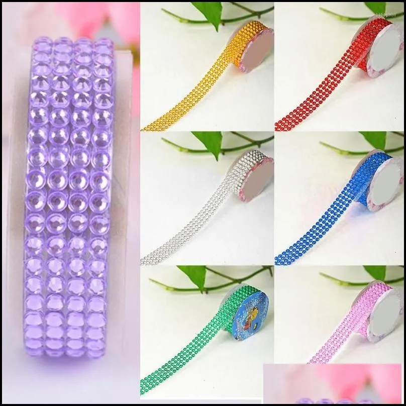 gift wrap s diy selfadhesive acrylic rhinestones stick on scrapbooking craft sticker tape