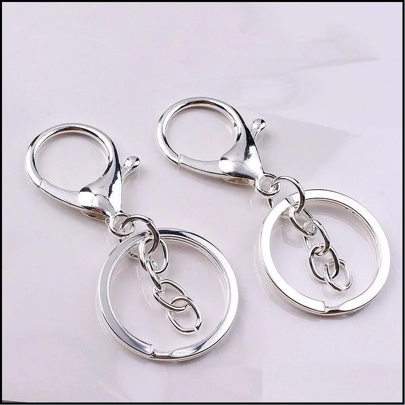 key chains holders jewelry findings components lobster clasp keyring making supplies good quality 12 styles