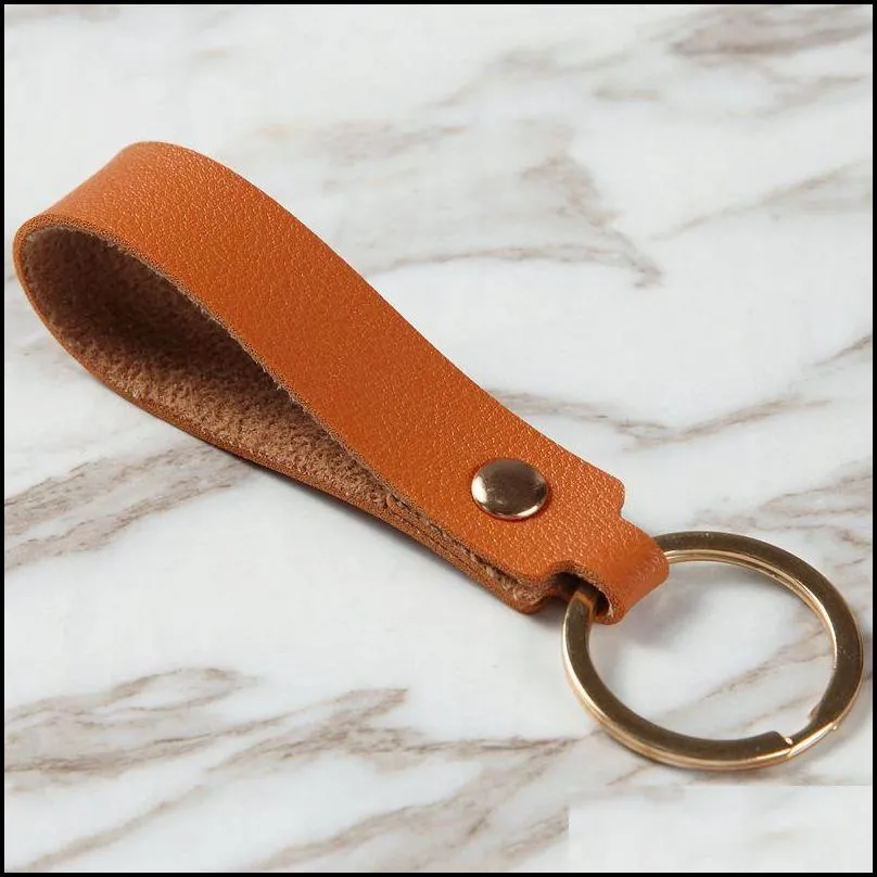 fashion pu leather keychain casual strap lanyard key chain waist wallet keychains car keyring keyholder jewelry gift