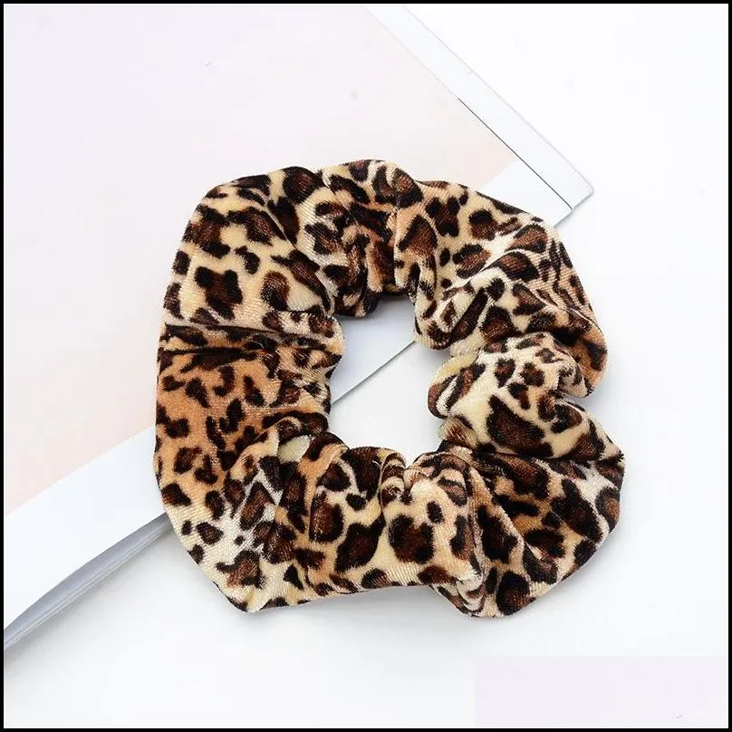 dot velvet scrunchie hairband for women girls elastic hair rubber bands accessories headband gum tie rope ponytail holder