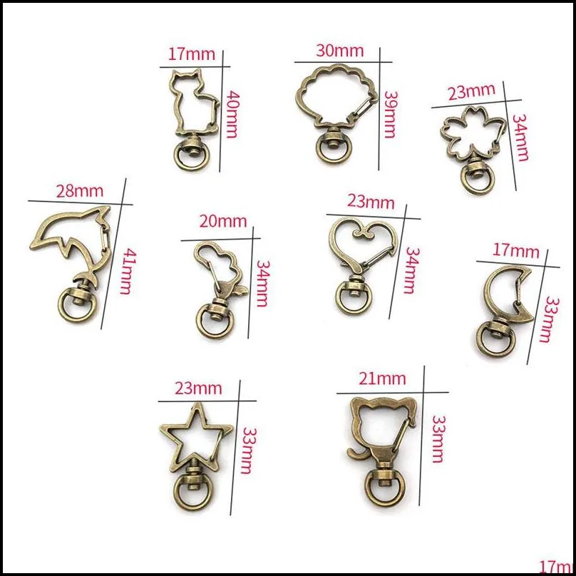 snap hook trigger clips buckles for keychain lobster clasp hooks necklace key ring claspdiy making