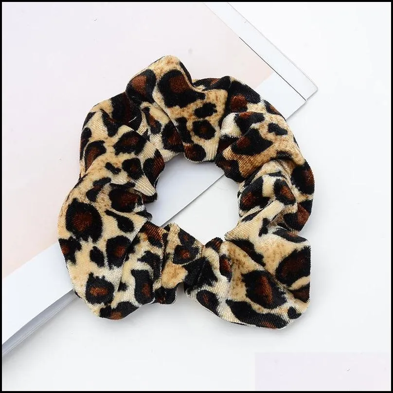 dot velvet scrunchie hairband for women girls elastic hair rubber bands accessories headband gum tie rope ponytail holder