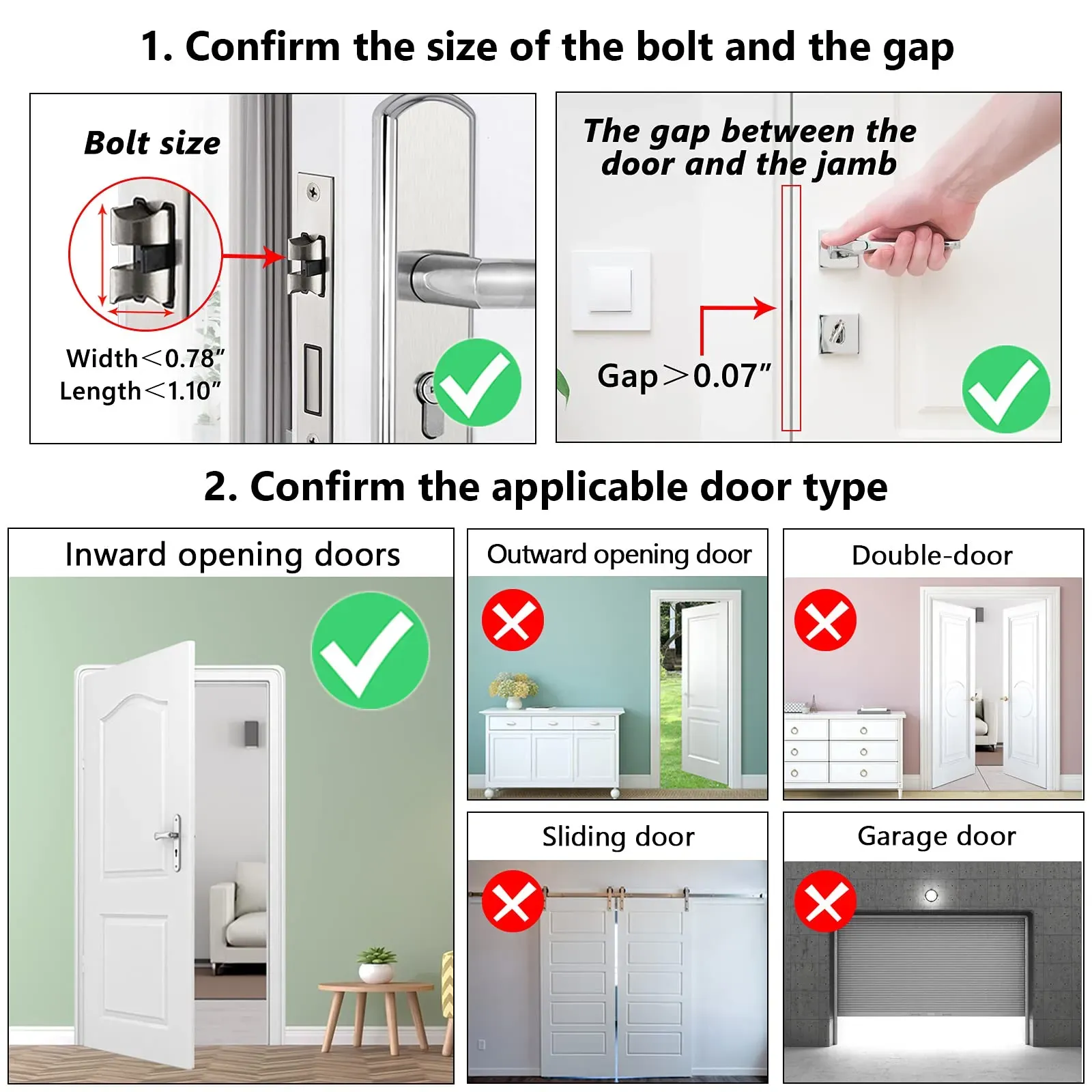 3ml portable door lock home security travel door locker latch traveling extra locks lockdown for additional safety and privacy for hotel home college apartment red