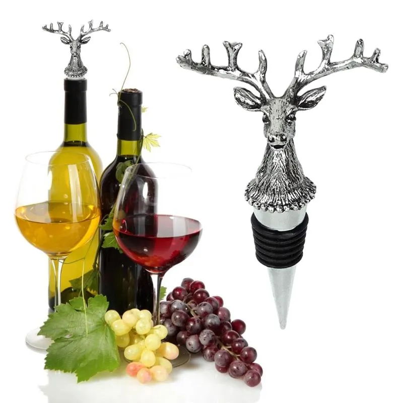 2021 new bottle stopper wine storage twist cap plug reusable vacuum sealed bottle cap champagne stopper wine elk gifts bar tools bar tools aliexpress