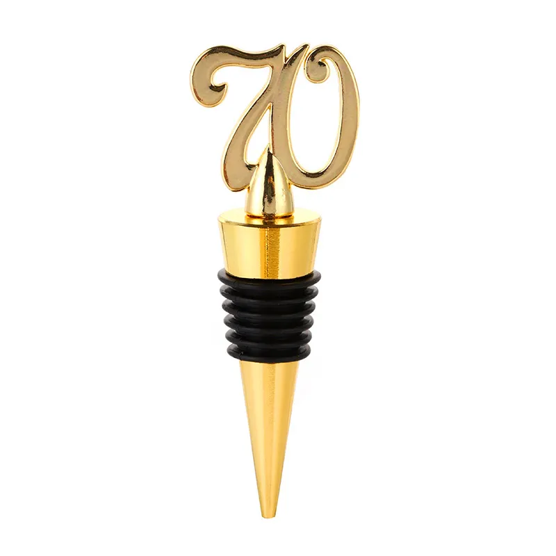  50th wine stopper birthday party gift 60th 70th golden wedding anniversary bottle stoppers souvenirs decor kitchen tool openers aliexpress