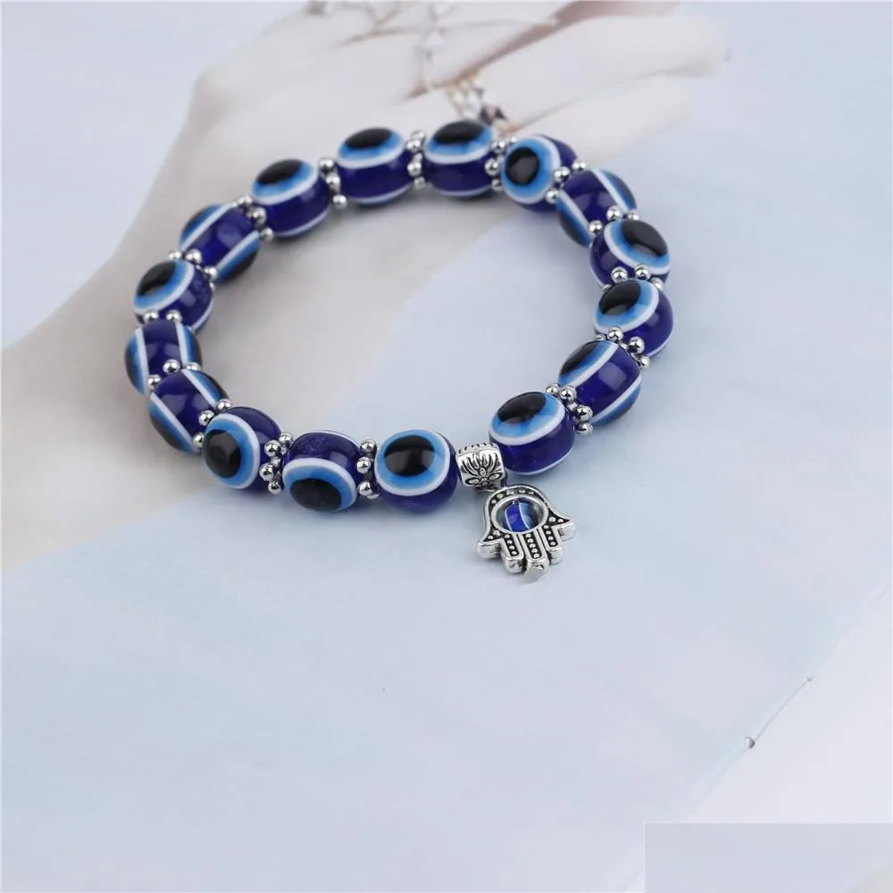 Chakrabeads Strands Natural Crystal Quartz Healing Point Chakra Bead Bracelets Gemstone Crossboring Ce Turkey Blue Eyes Method Timma