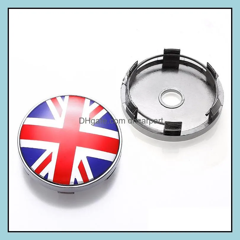 4pcs universal wheel hub cap center cover diameter 60mm abs uk flag logo hub cap logo cover