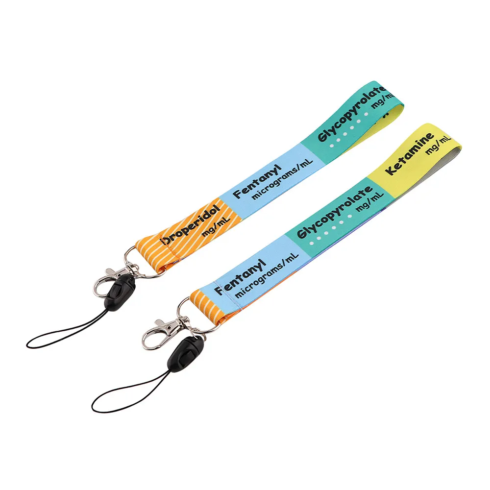 new arrival top quality cute anime wristband phone strap fashion medical tool grey 39s anatomy keychains lanyard id holder