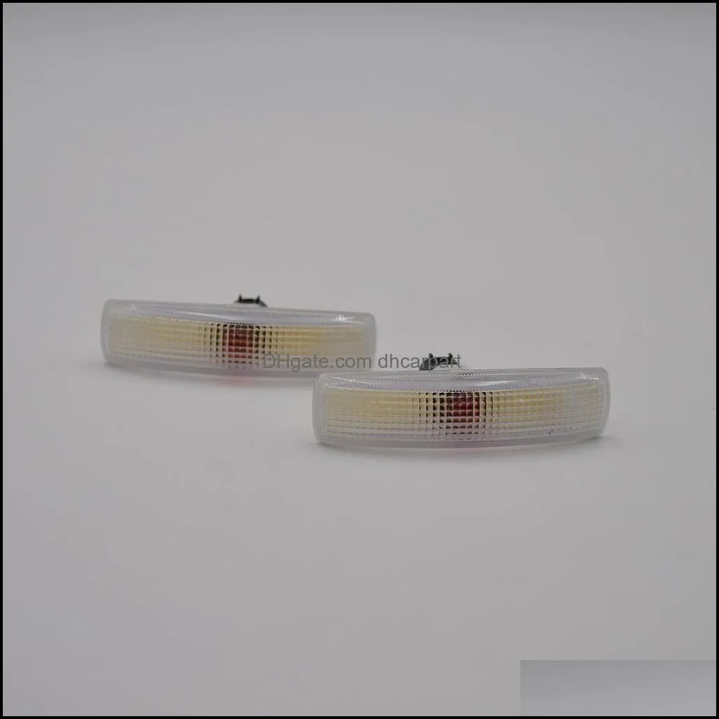 2pcs clear side marker repeater light 1 pair replacement forland rover lr3 / discovery 3 20052009 lr007954