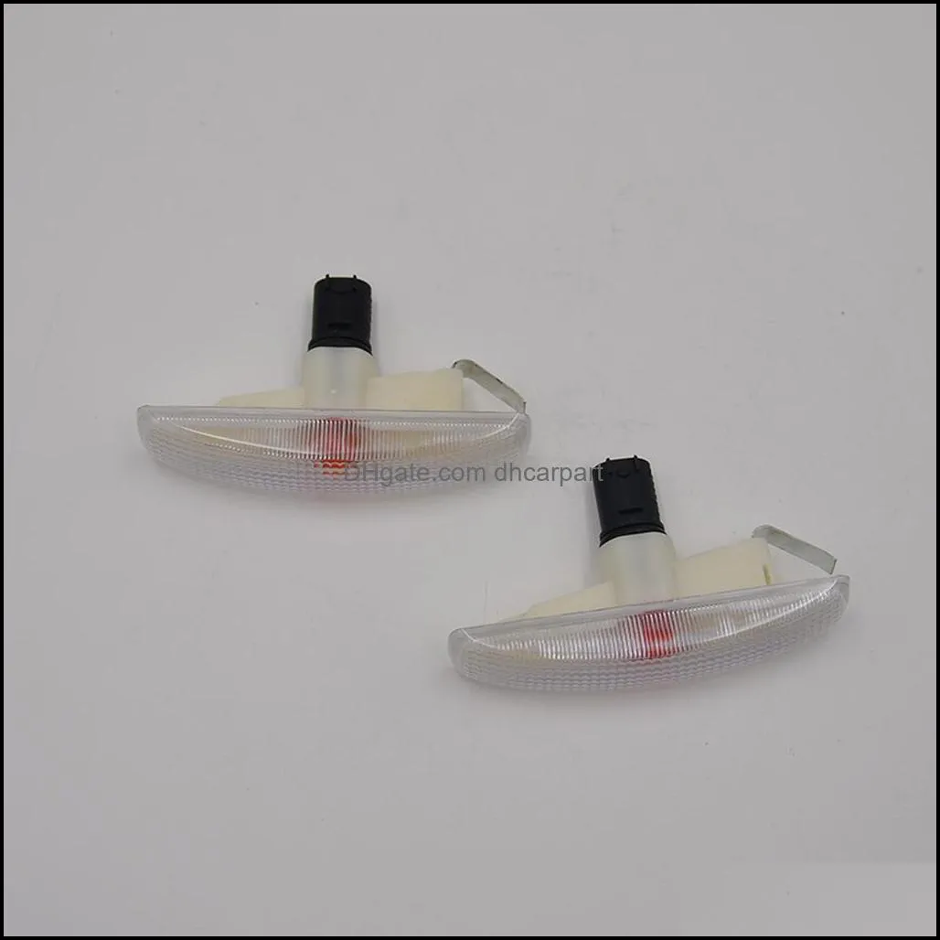 2pcs clear side marker repeater light 1 pair replacement forland rover lr3 / discovery 3 20052009 lr007954
