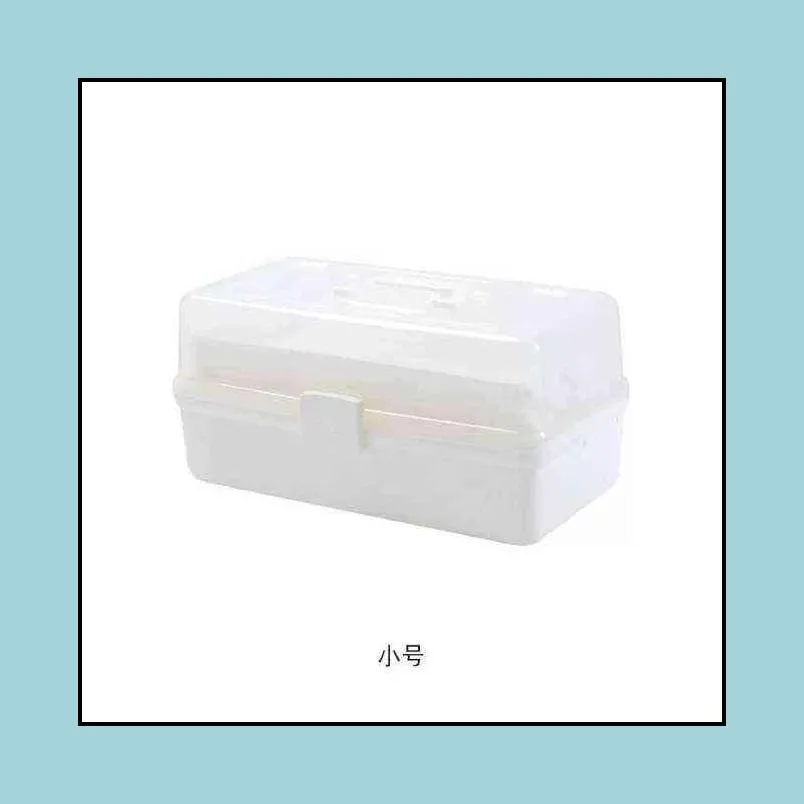 3 layers plastic storage box medicine organizer multifunctional portable cabinet family c6c080x39 211102