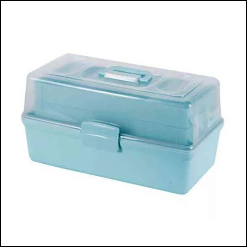 3 layers plastic storage box medicine organizer multifunctional portable cabinet family c6c080x39 211102