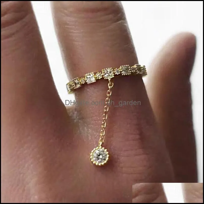 cluster rings handmade eternity promise gold crystal ring cz zirconia engagement wedding band for women men finger party jewelry