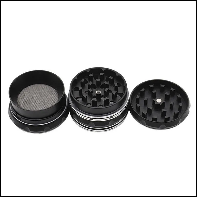 3d metal herb grinder 63mm manual smoking accessories fashion skull pattern 4 layers tobacco grinders creative gift 4 colors