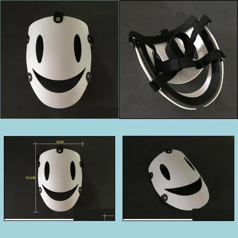 high rise invasion cosplay mask tenkuu shinpan white resin masks japanese anime high rise props pvc 220715