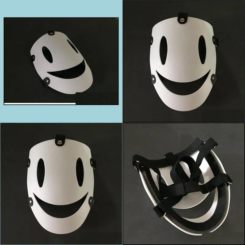 high rise invasion cosplay mask tenkuu shinpan white resin masks japanese anime high rise props pvc 220715