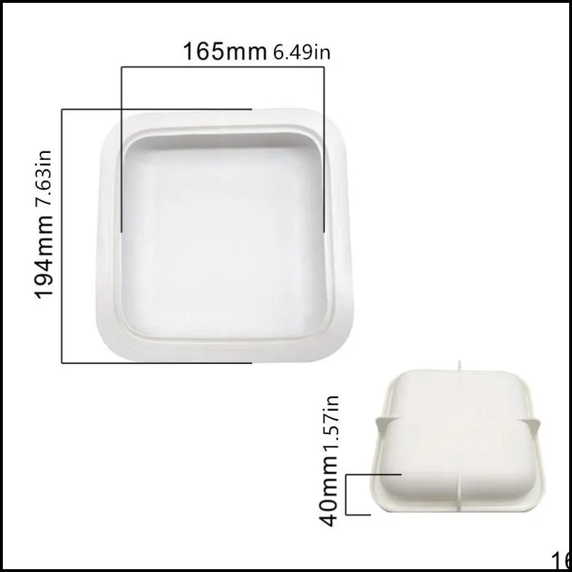 french mousse dessert mold square pillow cake round silicone rectangular tools 220601