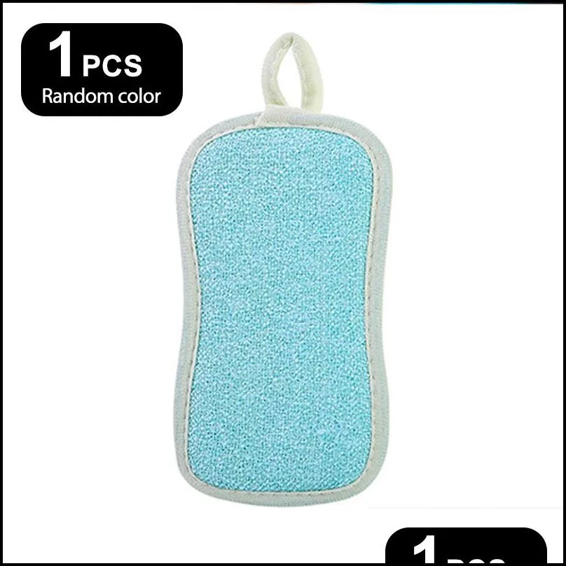 6 3 1pcs double sided kitchen cleaning magic sponge scrubber s for dishwashing bathroom accessorie 220926