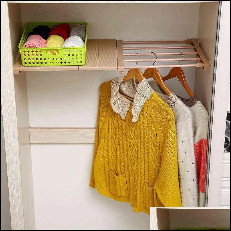 adjustable closet organizer storage shelf wall mounted kitchen rack space saving wardrobe decorative shelves cabinet holders 211102