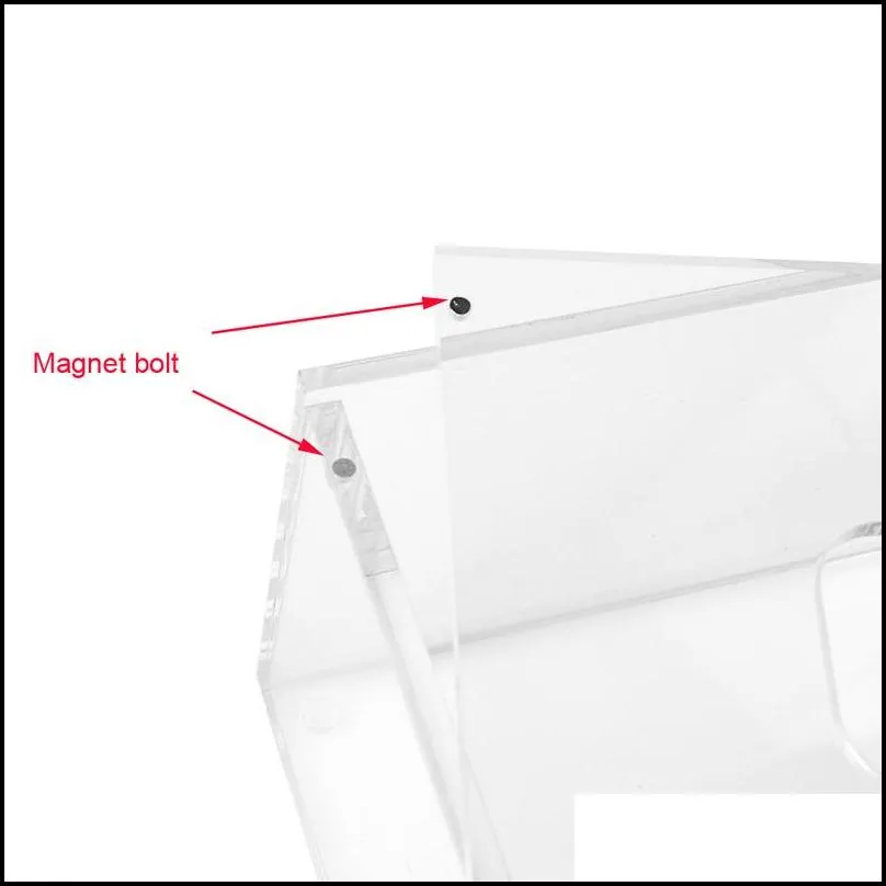 acrylic tissue box napkin holder dispenser with magnetic cover 220523