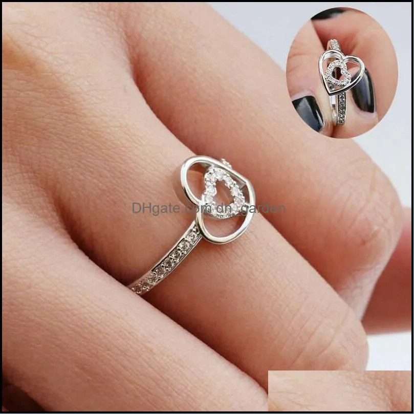 wedding rings fashion women white ring engagement romantic size 610wedding brit22