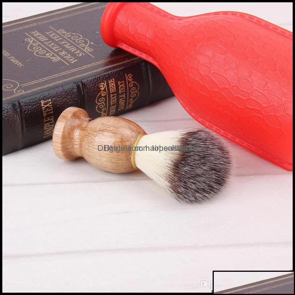 Makeup Brushes Tools Accessories Health Beauty Badger Hair Mens Shaving Brush Barber Salon Men Facial Beard Cleanin Dh5Wd