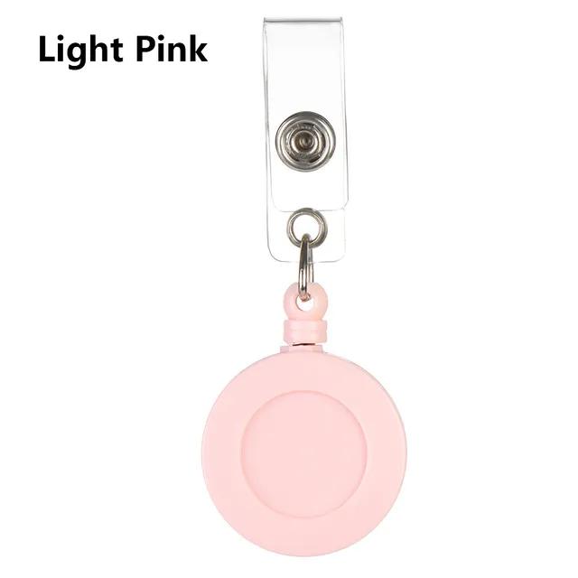 creative 360ﾰ rotation retractable badge reel nurse display id name card metal badge holder antilost clip office supply