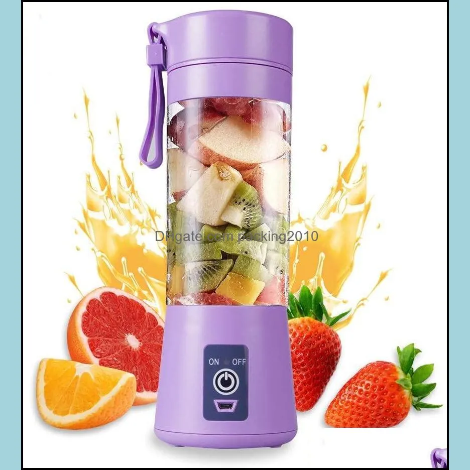 380ml vegetable tools personal blender portable mini usb juicer cup electric juicer bottle fruit tool