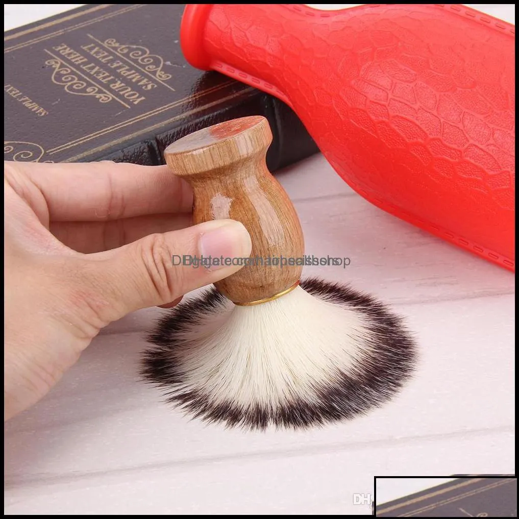 Makeup Brushes Tools Accessories Health Beauty Badger Hair Mens Shaving Brush Barber Salon Men Facial Beard Cleanin Dh5Wd