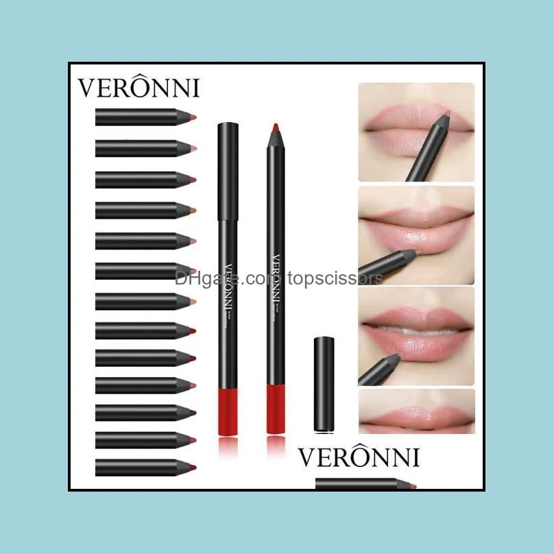 wholesale new hot fashion lipstick pencil womens professional lipliner waterproof lip liner pencil 9 colors makeup tools