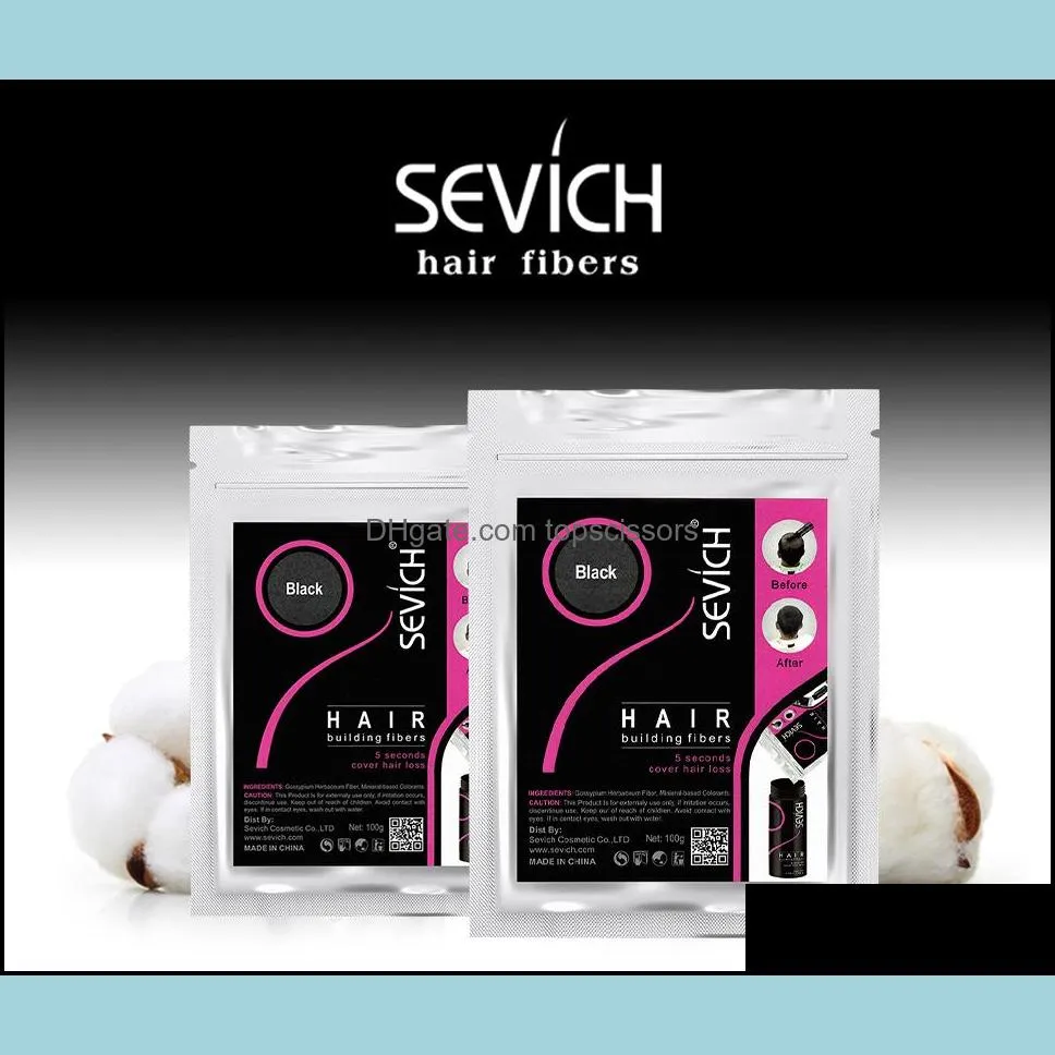 sevich 100g hair loss product hair building fibers keratin bald to thicken extension in 30 second concealer powder for unsex