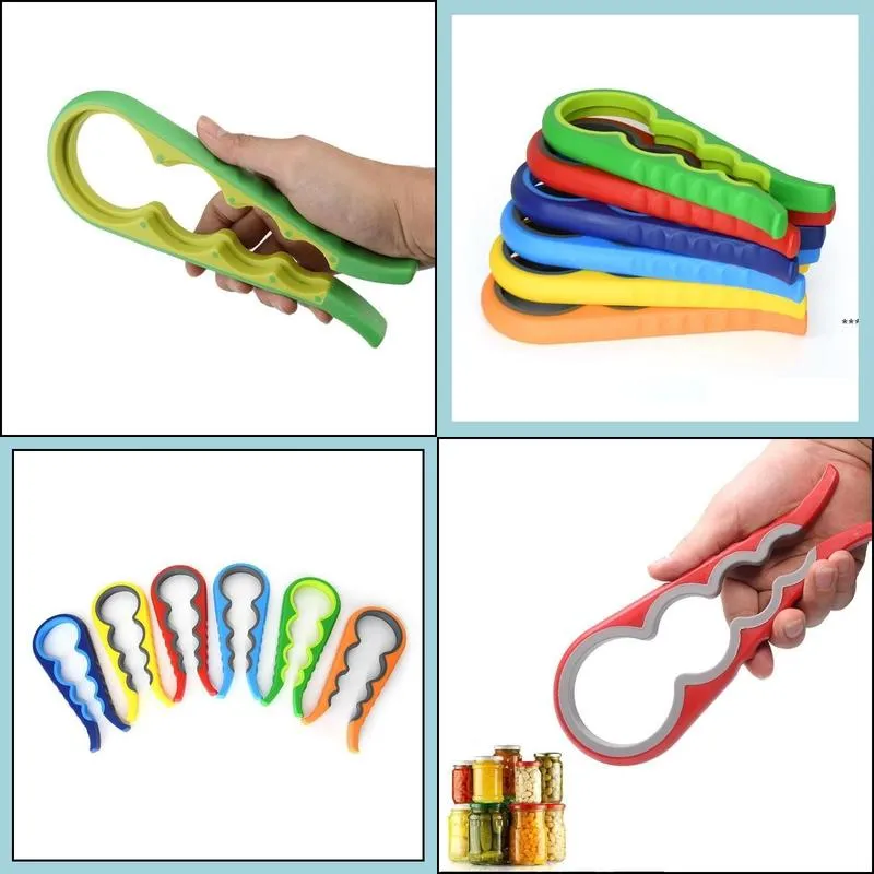 4 in 1 handy antislip can lid screw opener bottle for /beer jar kitchen twist tool cap launcher for home new