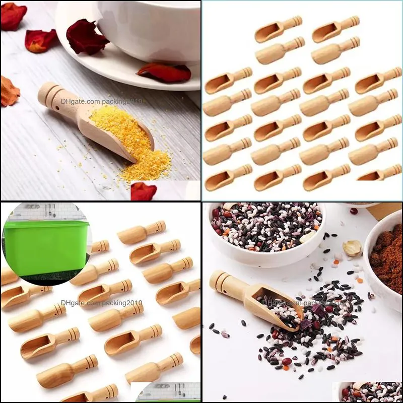 mini wooden spoons mini bamboo spoons for bath salts tea scoop washing powder spoon wooden candy spoon