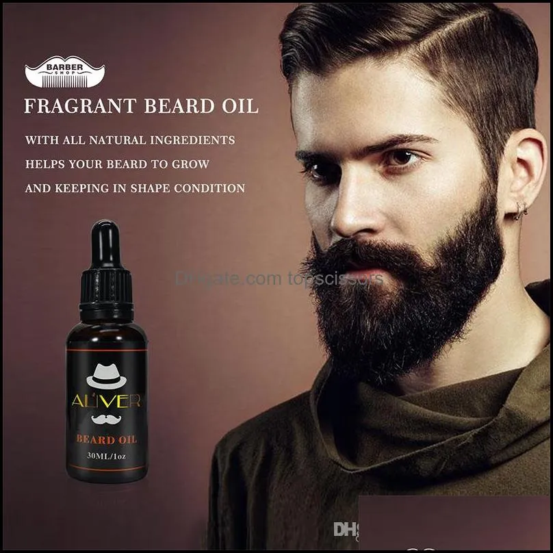 aliver natural organic beard oil beard wax balm hair products leavein conditioner for soft moisturize beard health care