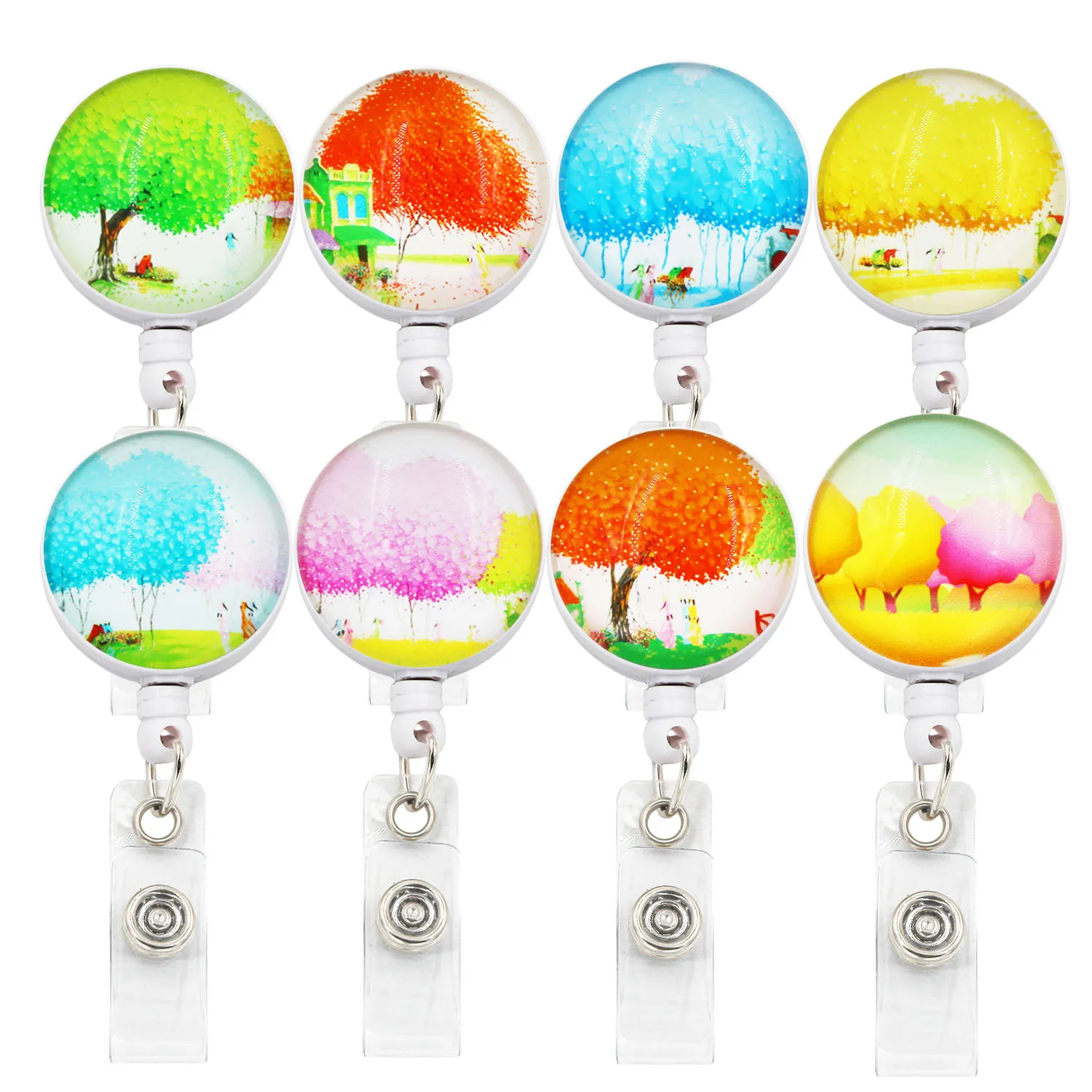 idclip lot id retractable badge holder with alligator clip life tree retractable cord id badge reel 24 inch