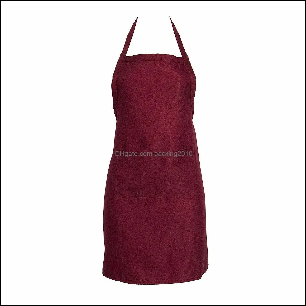 adjustable cooking kitchen apron for woman men chef waiter cafe shop bbq hairdresser aprons custom gift bibs wholesale