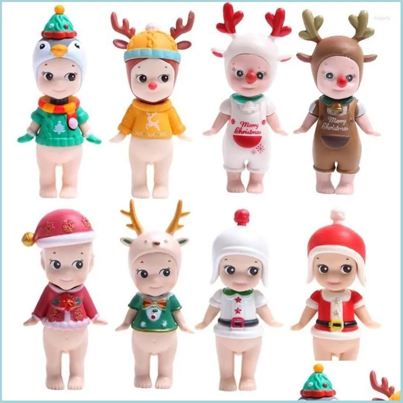 christmas decorations creative antlers baby doll oranments merry decor for home happy year pedents noel kids gifts favor