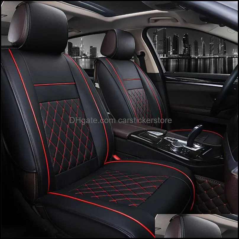 universal car seat cover set accessories fit most cars car styling covers pads with tire track detail mats auto seats protector