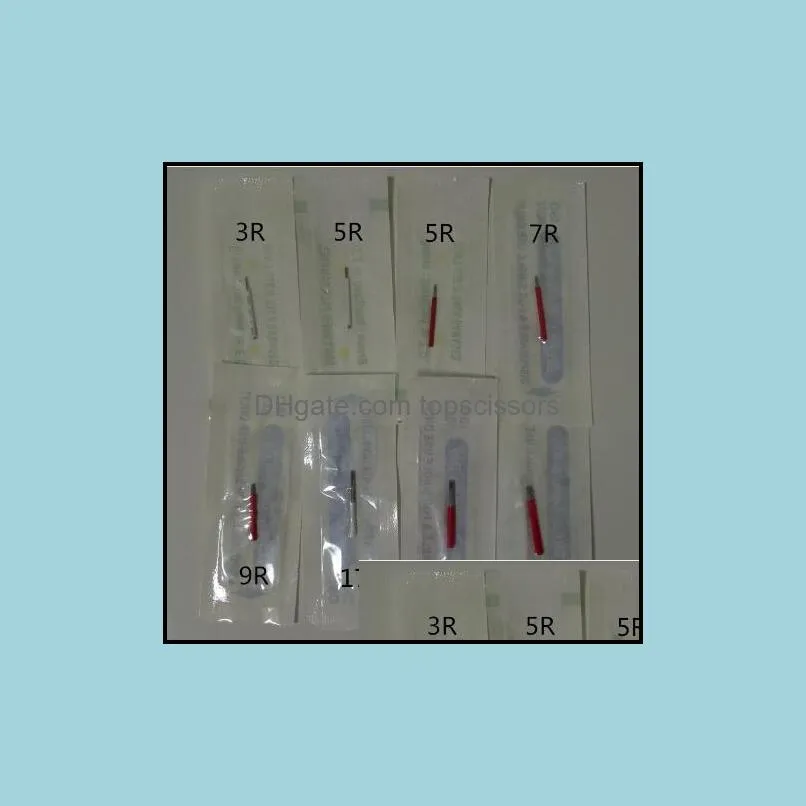 100 pcs 3r 5r 7r 9r 17r 19r 21r needles for manual pen semi permanent makeup manual fog microblading eyebrow pen needles