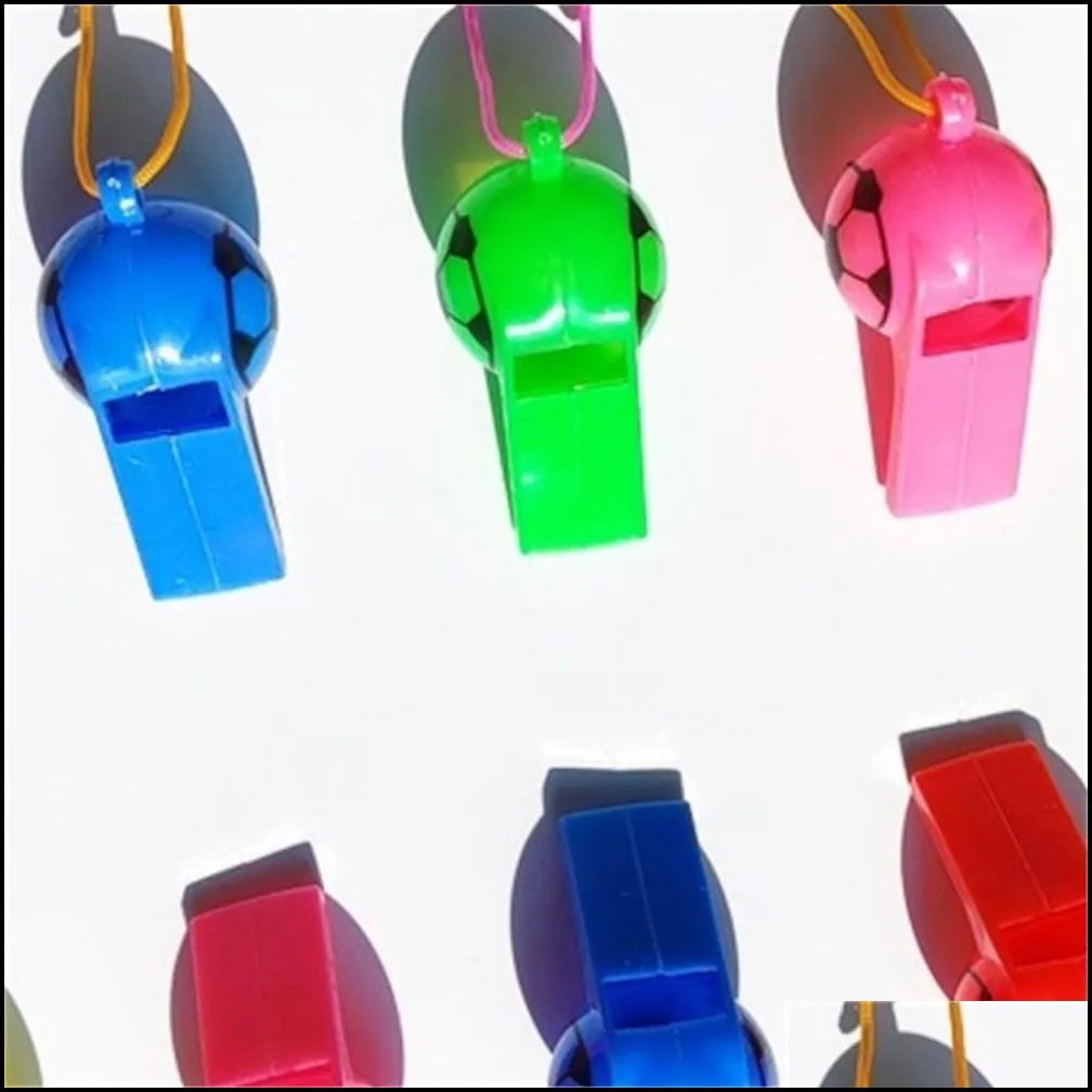 plastic football whistle children party favor toy gifts basketball sports games whistles fan support props multicolor fy3915