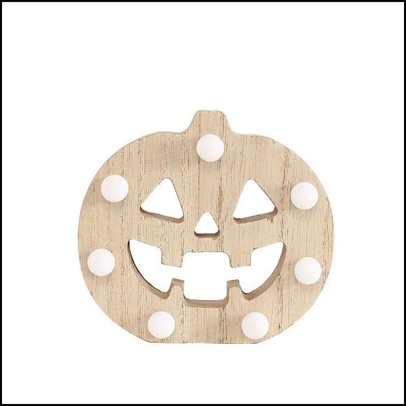halloween wooden luminous decorations indoor and outdoor decorative ornaments holiday dress up party