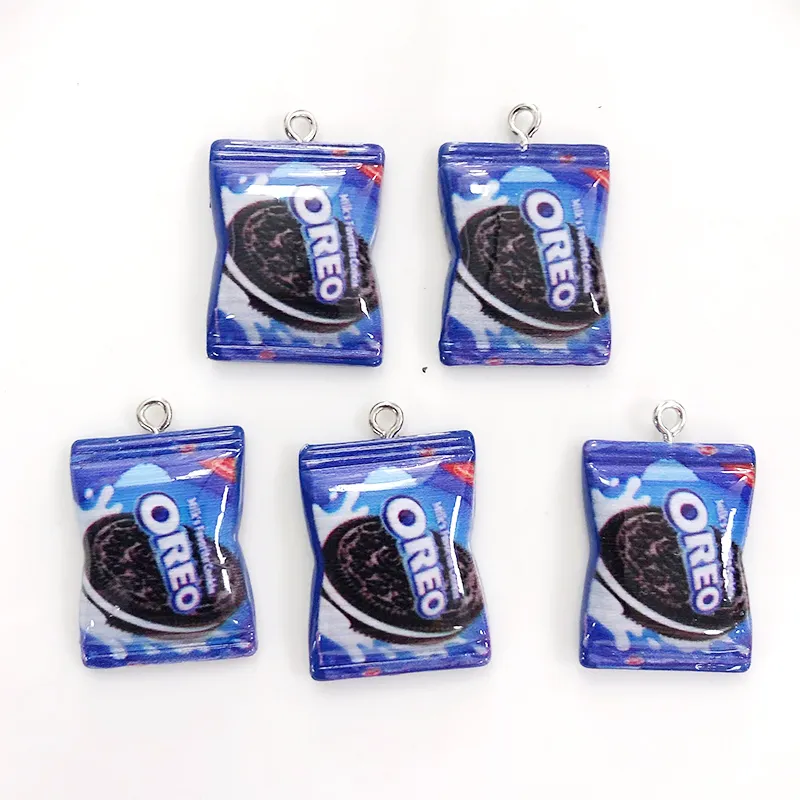 resin flatback chocolate biscuit earring charms simulated snacks diy crafts phone case embellishment bead jewlery make d94