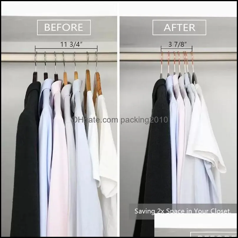 hangers racks 45cm gray flocking hanger plastic nonslip velvet magic clothing store coat without trace